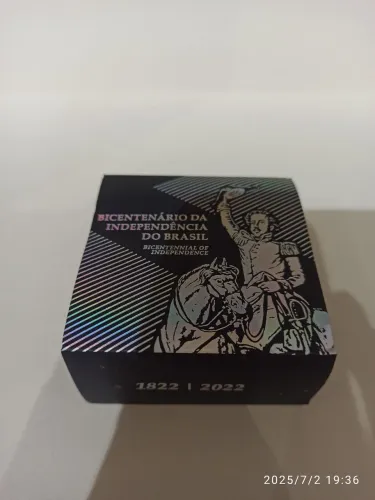 Bicentenário da Independência em prata e CuNi (colorida)