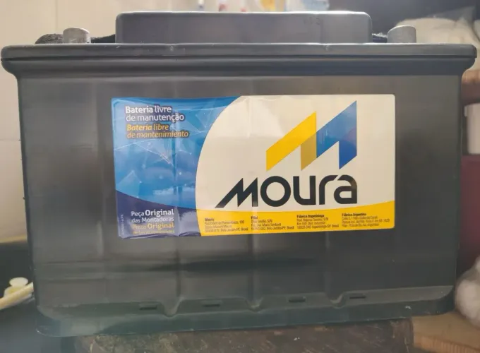BATERIA MOURA 60AH SEMINOVA - TESTADA + GARANTIA