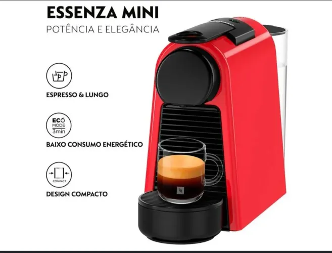 Cafeteira Nespreso Mini vermelha