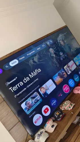 SmartTV TCL 85 86 pol QLED 4K 120hz NF e garantia até abril