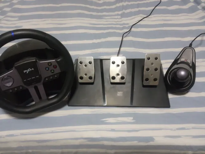 Volante PXN V9 + Marcha + Pedais | Multi-Plataforma