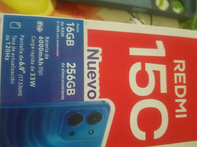 Redmi 15c 256 GB 16 demora Ram tela 6.9 acompanha caixa carregador película e capa