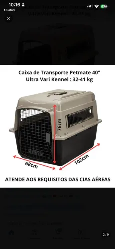 Caixa de transporte pet Grande