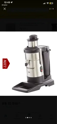 Vendo Centrífuga De Sucos Industrial J100 160l/h Robotcoupe