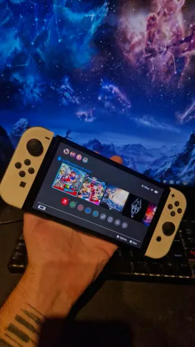Nintendo switch OLED + acessórios + jogos