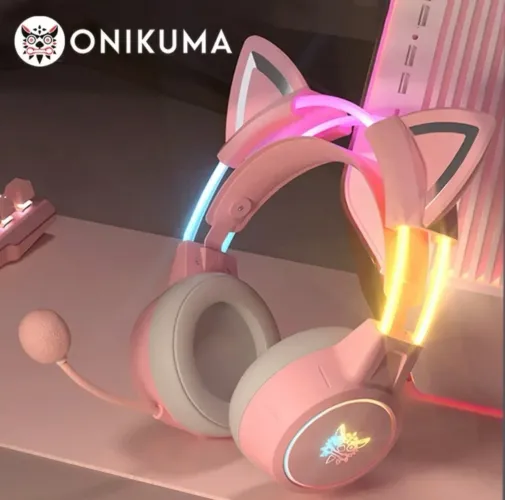 Fones de Ouvido ONIKUMA com Iluminação RGB Dinâmica