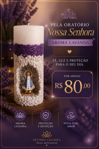 Vela oratório de lavanda ?