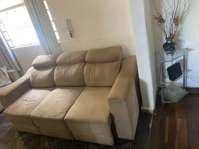Sofá retrátil 3 lugares 