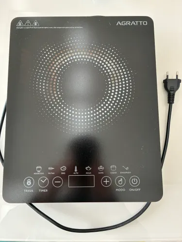 AGRATTO COOKTOP INDUCAO ACKI01I-01 PRETO 1 BOCA 1200W 127V
