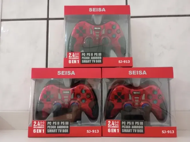 Controle sem fio compatível PS2/3/Pc/Xbox ou tvbox