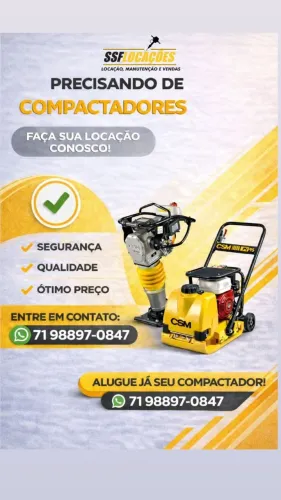 LOCAÇÃO / ALUGUEL DE COMPACTADORES