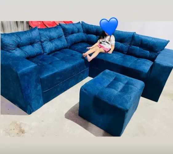 Azul . Pronta para sua sala . SOFÁ