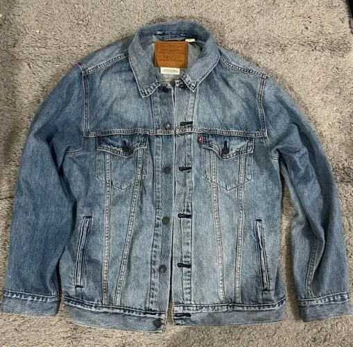 Levis Jaqueta Jeans Premium Azul Médio