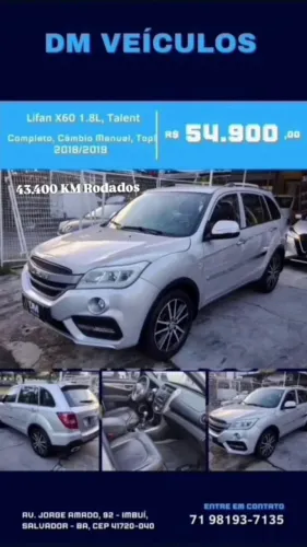 Lifan X60 1.8 16V 128cv 5P Mec. 2019