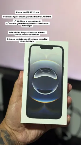 iPhone 16e NOVO + LACRADO