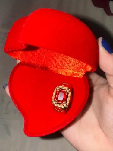 Anel Masculino Rommanel Alfa e Ômega Banhado a Ouro
