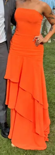 Vestido Laranja - casamento/madrinha/festa