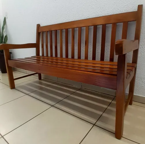 Banco 3 lugares Envernizado