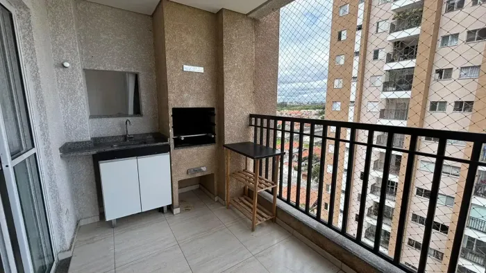 Apartamento 3 quartos, sendo 1 suíte para locação - varanda gourmet-Tropical Garden - Jar