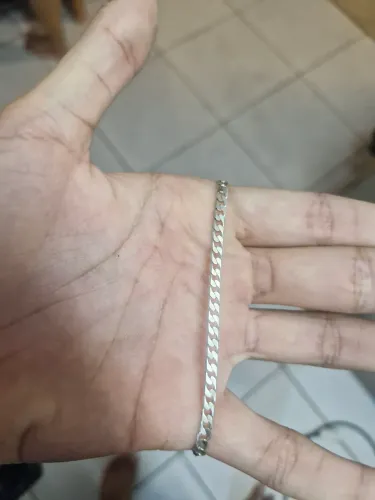 Corrente de prata 4mm