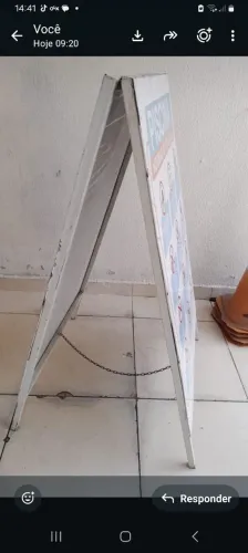 Cavalete para anúncio