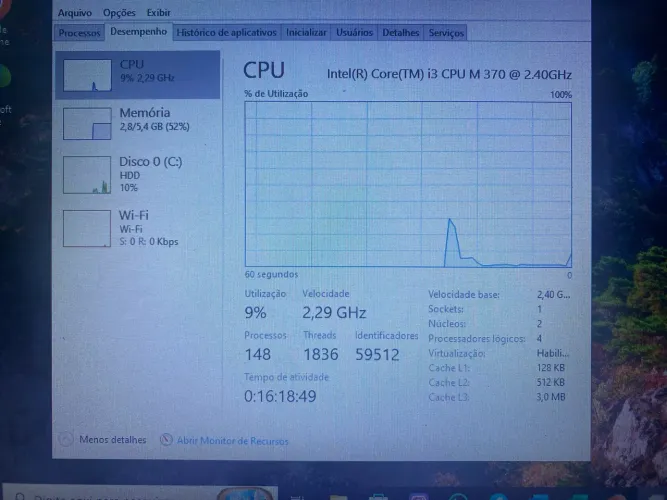 Notebook Samsung i3