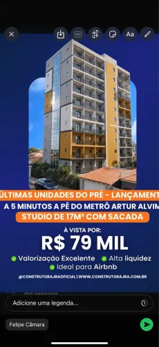 ? RAJ HOME II STUDIO & PAES ? Kitnets lindas e modernas de 17 a 40m² ? 