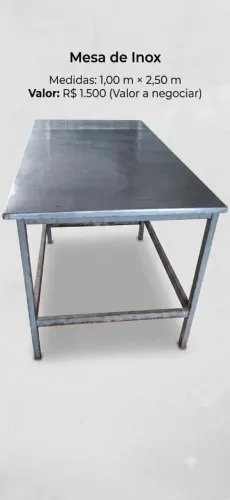 Mesa se inox grande 