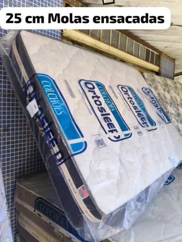 Colchao Casal 25 cm molas ensacadas Ortosleep NOVO