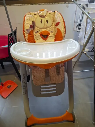 Cadeira De Alimentação  Polly2Start Fancy Chicken Bras Chicco Laranja