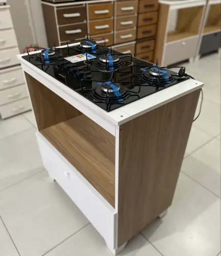 MÓVEL + COOKTOP 5 BOCAS 