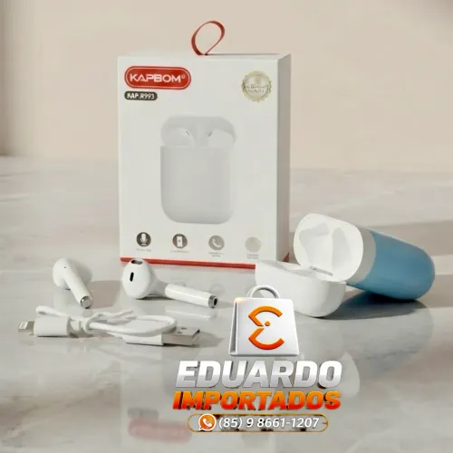 Fones de Ouvido sem fio Bluetooth 5.4 KAPBOM com Chamada de Voz
