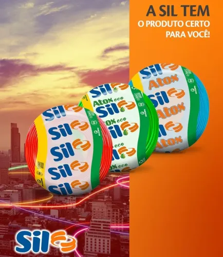 Cabo elétrico Sil 100% cobre 2,5mm