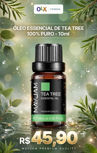 Óleo Essencial Tea Tree Melaleuca MAYJAM 10ml - Antisséptico 100% Puro
