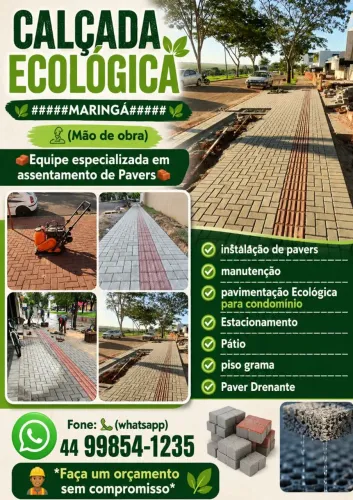 Calçada ecológica 