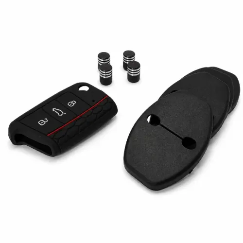 Kit VW Polo Nivus Golf Virtus 9 Peças Capa Chave Tampas Porta Válvula
