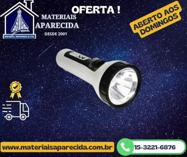 Lanterna Recarregavel 1 Led 3W Max-1908W3