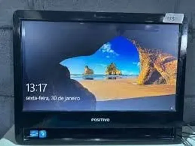 completo computador pc desktop All In One tela 21.5 Full HD intel 4GB SSD - Windows 10