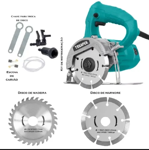 Serra Mármore Tssaper 1200w - Tipo Makita - Pronta Entrega