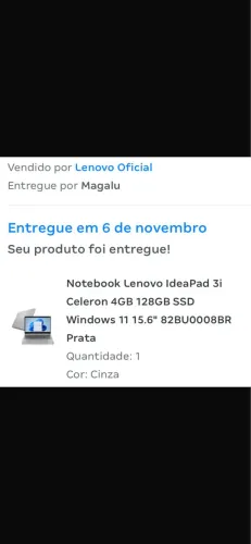 Notebook Lenovo