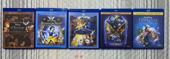 Bluray filmes Disney Duplo (Preço por unidade)