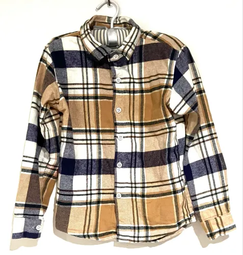 Camisa flanela menino tam 6 Rugido Kids