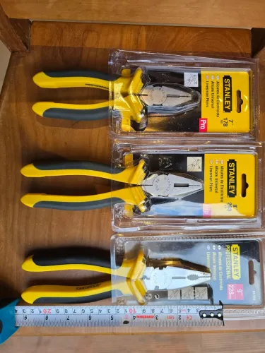 Kit Alicate Universal Stanley Mosca Branca (made USA) 7, 8 e 9 polegadas