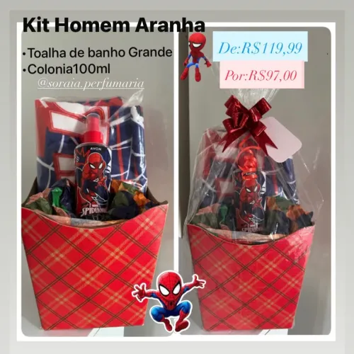 Kit Infantil Homem Aranha