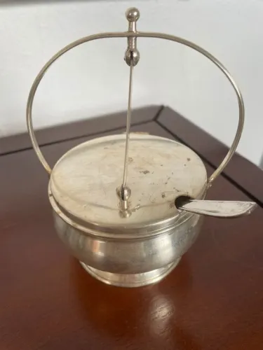 Queijeira Antiga Prata 90 - Decorativa Trabalhada