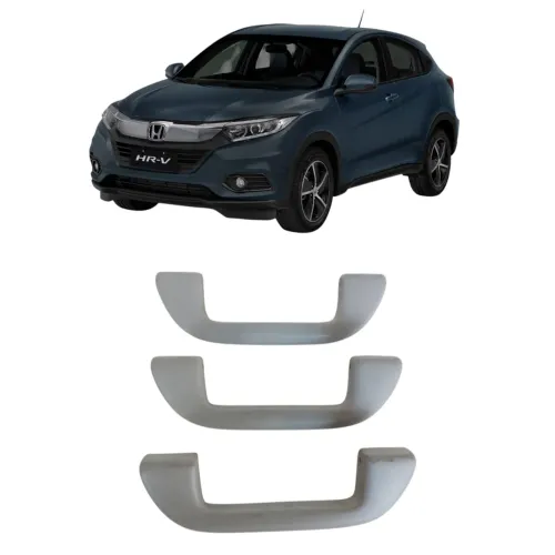 Kit 3 Alça Teto Pqp Honda Hrv 2019 2020