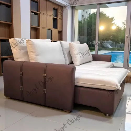 Sofá Cama alto padrão 2.20 cintas em couro