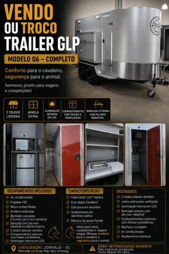 Vendo Trailer para Cavalo ou troco por 4x4