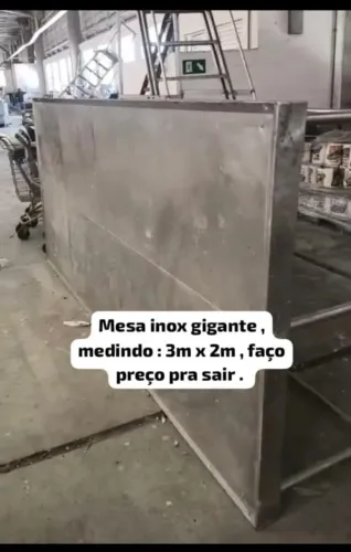 mesa inox grande