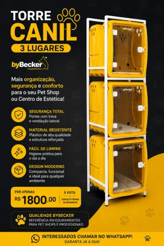 Canil 3 lugares Bybecker 